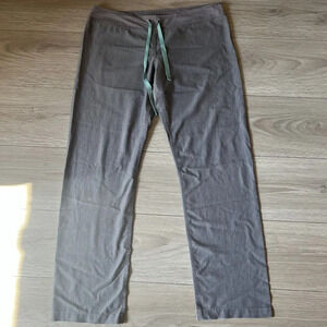 FIGS Livingston Basic Scrub Pants gray straight leg trouser  sz S/P